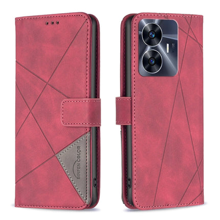 Magnetic Buckle Rhombus Texture Leather Phone Case, For OPPO Find X6 5G, For OPPO Find X6 Pro 5G, For Realme C55, For Xiaomi Redmi Note 12 4G Global