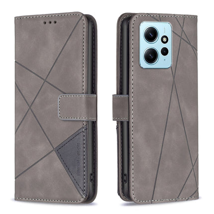 Magnetic Buckle Rhombus Texture Leather Phone Case, For OPPO Find X6 5G, For OPPO Find X6 Pro 5G, For Realme C55, For Xiaomi Redmi Note 12 4G Global