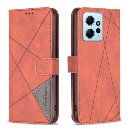 Magnetic Buckle Rhombus Texture Leather Phone Case, For OPPO Find X6 5G, For OPPO Find X6 Pro 5G, For Realme C55, For Xiaomi Redmi Note 12 4G Global