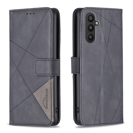 Magnetic Buckle Rhombus Texture Leather Phone Case, For Samsung Galaxy A24 4G, For Samsung Galaxy M14 5G, For Nokia G22