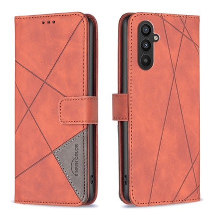 Magnetic Buckle Rhombus Texture Leather Phone Case, For Samsung Galaxy A24 4G, For Samsung Galaxy M14 5G, For Nokia G22