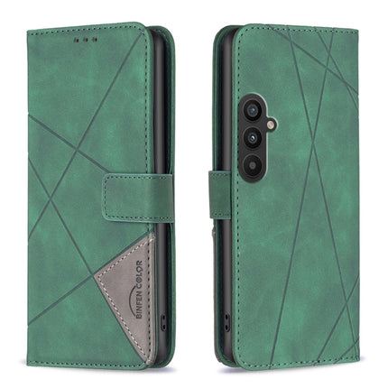 Magnetic Buckle Rhombus Texture Leather Phone Case, For Samsung Galaxy A24 4G, For Samsung Galaxy M14 5G, For Nokia G22