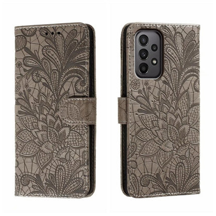 Lace Flower Embossing Flip Leather Phone Case, For Samsung Galaxy A04e, For Samsung Galaxy A14 4G, For Samsung Galaxy A24 5G, For Samsung Galaxy A34 5G