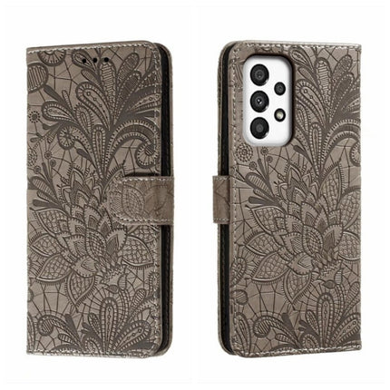 Lace Flower Embossing Flip Leather Phone Case, For Samsung Galaxy A04e, For Samsung Galaxy A14 4G, For Samsung Galaxy A24 5G, For Samsung Galaxy A34 5G