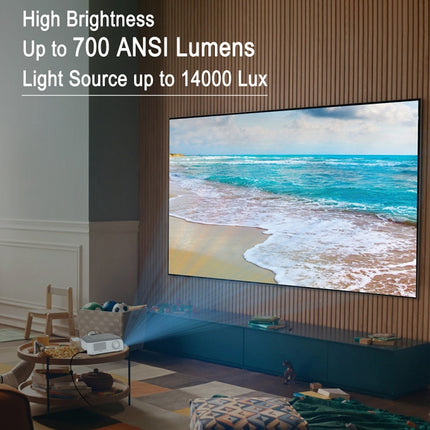 MECOOL KP1 1920x1080P 700ANSI Lumen Tragbarer Mini-LCD-Smart-Projektor, KP1