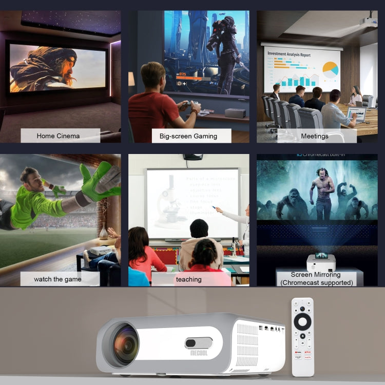 MECOOL KP1 1920x1080P 700ANSI Lumen Tragbarer Mini-LCD-Smart-Projektor, KP1