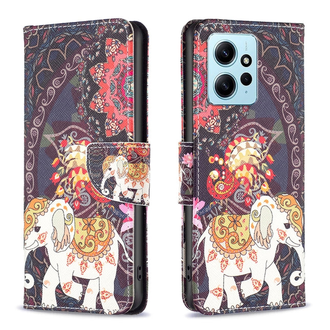Colored Drawing Leather Phone Case, For Xiaomi Redmi Note 12 4G Global, For Nokia G22