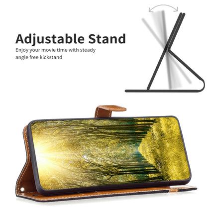 Color Block Denim Texture Leather Phone Case, For Samsung Galaxy A24 4G, For Samsung Galaxy M14 5G