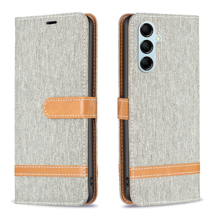 Color Block Denim Texture Leather Phone Case, For Samsung Galaxy A24 4G, For Samsung Galaxy M14 5G