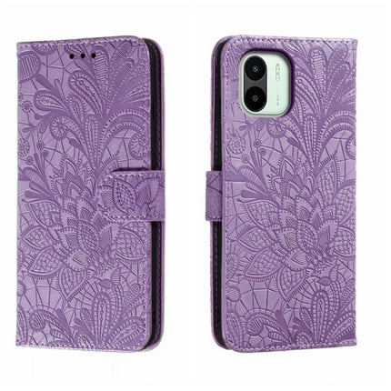 Lace Flower Embossing Flip Leather Phone Case, For Xiaomi Redmi 10C, For Xiaomi Redmi 12C, For Xiaomi Redmi A1, For Xiaomi Redmi K50 Ultra