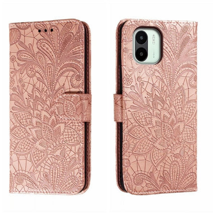 Lace Flower Embossing Flip Leather Phone Case, For Xiaomi Redmi 10C, For Xiaomi Redmi 12C, For Xiaomi Redmi A1, For Xiaomi Redmi K50 Ultra