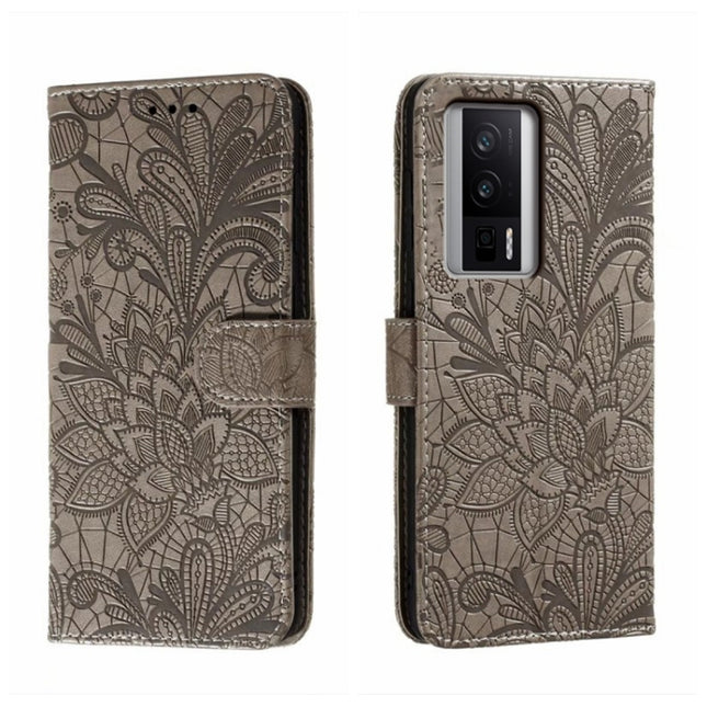 Lace Flower Embossing Flip Leather Phone Case, For Xiaomi Redmi K60, For Xiaomi Redmi Note 12 5G Global, For Xiaomi Redmi Note 12 Pro, For Xiaomi 12 Lite