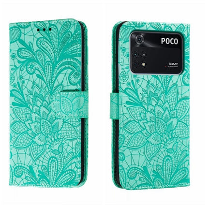 Lace Flower Embossing Flip Leather Phone Case, For Xiaomi 13, For Xiaomi Poco C40, For Xiaomi Poco M4 Pro