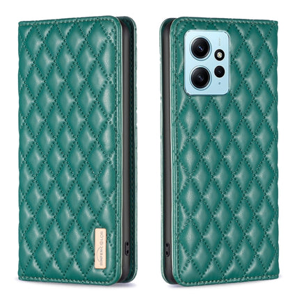 Diamond Lattice Magnetic Leather Flip Phone Case, For Xiaomi Redmi Note 12 4G Global, For Nokia G22, For Samsung Galaxy A24 4G, For Samsung Galaxy M14 5G