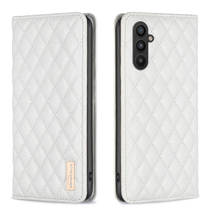 Diamond Lattice Magnetic Leather Flip Phone Case, For Xiaomi Redmi Note 12 4G Global, For Nokia G22, For Samsung Galaxy A24 4G, For Samsung Galaxy M14 5G