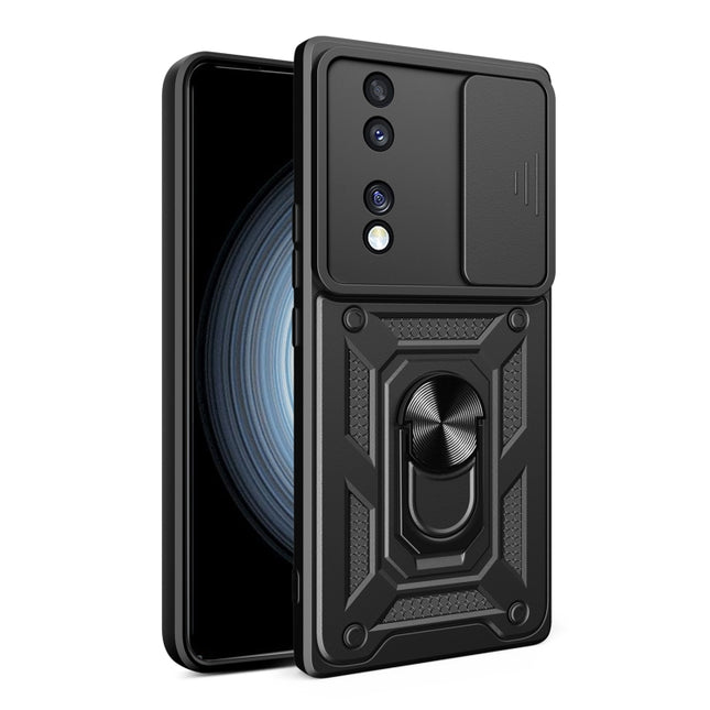 Sliding Camera Cover Design TPU+PC Phone Case, For Honor 70 5G