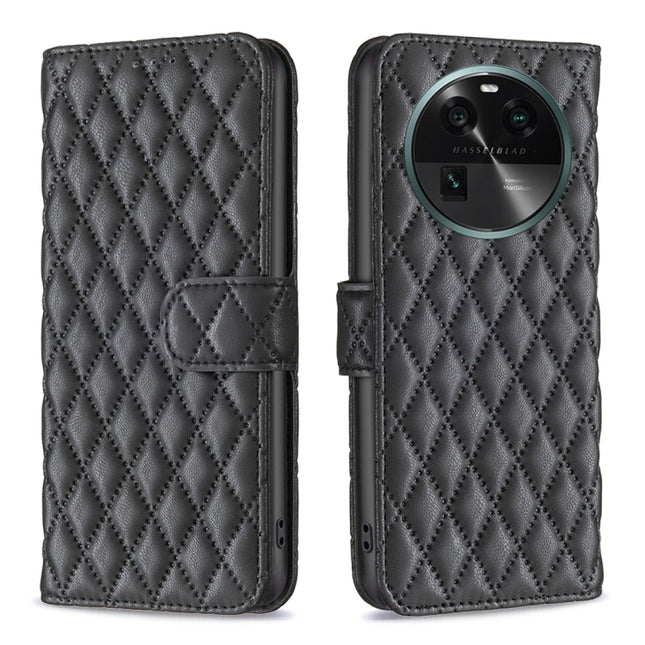 Diamond Lattice Wallet Leather Flip Phone Case, For OPPO Find X6 5G, For OPPO Find X6 Pro 5G, For Realme C55, For Xiaomi Redmi Note 12 4G Global
