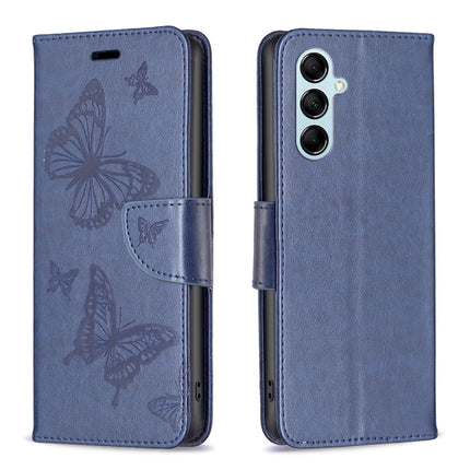 Two Butterflies Embossing Leather Phone Case, For Xiaomi Redmi Note 12 4G Global, For Nokia G22, For Samsung Galaxy A24 4G, For Samsung Galaxy M14 5G