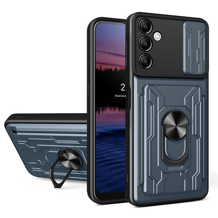 Sliding Camshield TPU+PC Phone Case with Card Slot, For Samsung Galaxy A14 5G / 4G