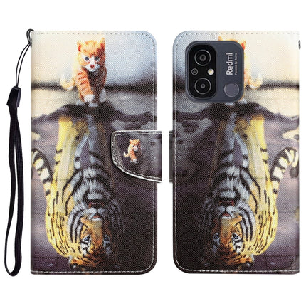 Colored Drawing Leather Phone Case, For Xiaomi Redmi 12C