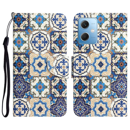 Colored Drawing Leather Phone Case, For Xiaomi Redmi Note 12 5G Global/Poco X5