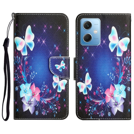 Colored Drawing Leather Phone Case, For Xiaomi Redmi Note 12 5G Global/Poco X5