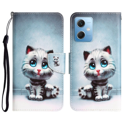Colored Drawing Leather Phone Case, For Xiaomi Redmi Note 12 5G Global/Poco X5