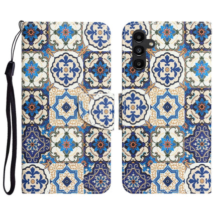 Colored Drawing Leather Phone Case, For Samsung Galaxy A24 4G
