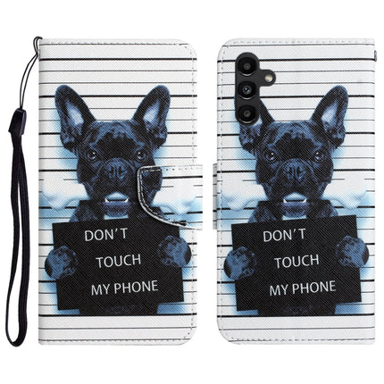 Colored Drawing Leather Phone Case, For Samsung Galaxy A24 4G