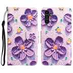 For Samsung Galaxy A24 4G / Purple Flower