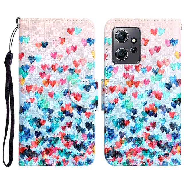 Colored Drawing Leather Phone Case, For Xiaomi Redmi Note 12 4G Global