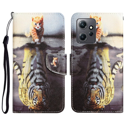 Colored Drawing Leather Phone Case, For Xiaomi Redmi Note 12 4G Global