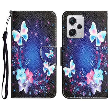 Colored Drawing Leather Phone Case, For Xiaomi Redmi Note 12 Pro 5G/Poco X5 Pro