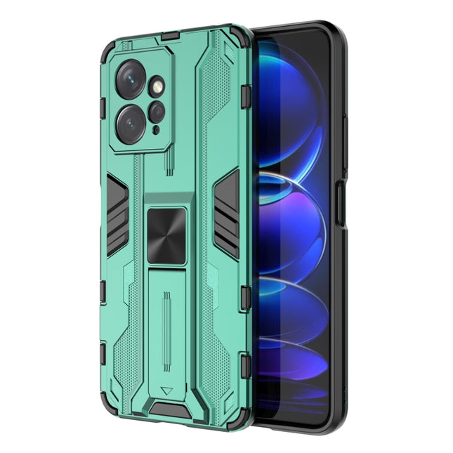 Supersonic PC + TPU Shock-proof Phone Case with Holder, For Xiaomi Redmi Note 12 4G