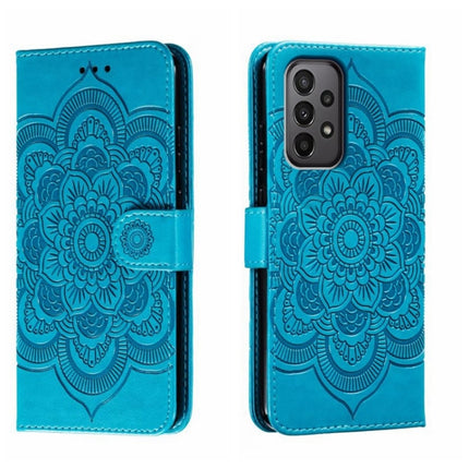 Sun Mandala Embossing Pattern Phone Leather Case, For Samsung Galaxy A04e, For Samsung Galaxy A14 4G, For Samsung Galaxy A24 5G