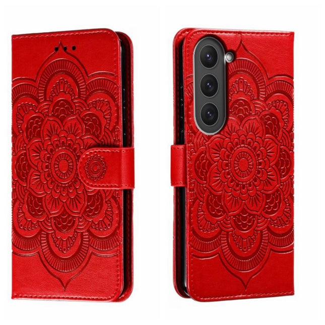 Sun Mandala Embossing Pattern Phone Leather Case, For Samsung Galaxy A34 5G, For Samsung Galaxy A54 5G, For Samsung Galaxy S23 5G