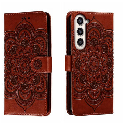 Sun Mandala Embossing Pattern Phone Leather Case, For Samsung Galaxy S23+ 5G, For Samsung Galaxy S23 Ultra 5G