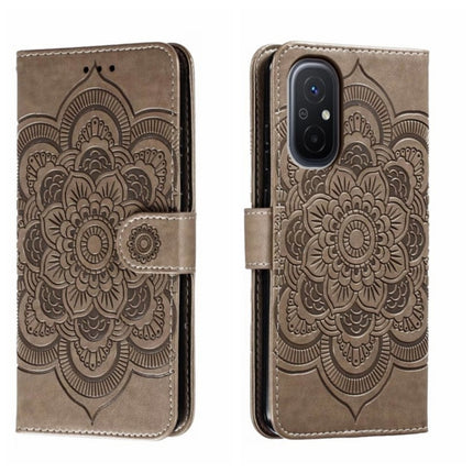 Sun Mandala Embossing Pattern Phone Leather Case, For Xiaomi Redmi 10C, For Xiaomi Redmi 12C, For Xiaomi Redmi A1