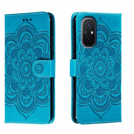 Sun Mandala Embossing Pattern Phone Leather Case, For Xiaomi Redmi 10C, For Xiaomi Redmi 12C, For Xiaomi Redmi A1