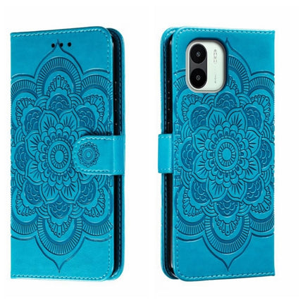 Sun Mandala Embossing Pattern Phone Leather Case, For Xiaomi Redmi 10C, For Xiaomi Redmi 12C, For Xiaomi Redmi A1