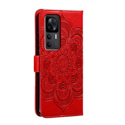 Sun Mandala Embossing Pattern Phone Leather Case, For Xiaomi Redmi K50 Ultra, For Xiaomi Redmi K60, For Xiaomi Redmi Note 12 5G Global