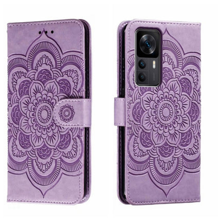 Sun Mandala Embossing Pattern Phone Leather Case, For Xiaomi Redmi K50 Ultra, For Xiaomi Redmi K60, For Xiaomi Redmi Note 12 5G Global