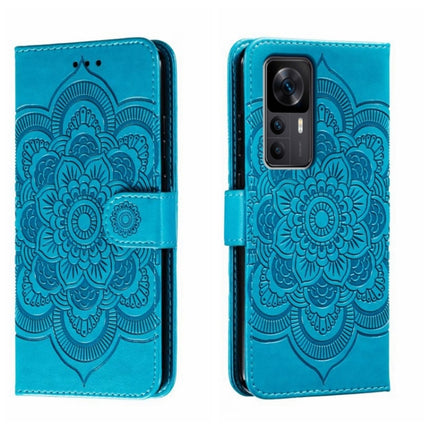 Sun Mandala Embossing Pattern Phone Leather Case, For Xiaomi Redmi K50 Ultra, For Xiaomi Redmi K60, For Xiaomi Redmi Note 12 5G Global