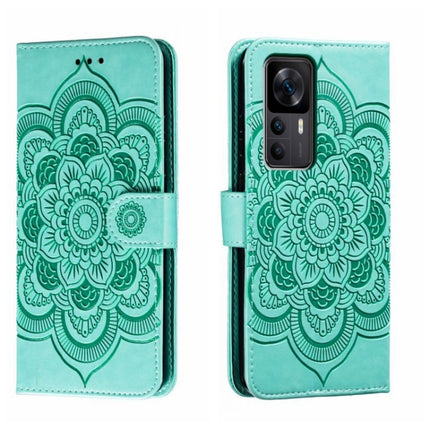 Sun Mandala Embossing Pattern Phone Leather Case, For Xiaomi Redmi K50 Ultra, For Xiaomi Redmi K60, For Xiaomi Redmi Note 12 5G Global
