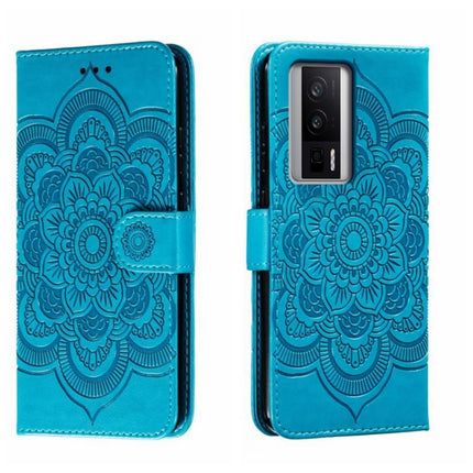 Sun Mandala Embossing Pattern Phone Leather Case, For Xiaomi Redmi K50 Ultra, For Xiaomi Redmi K60, For Xiaomi Redmi Note 12 5G Global