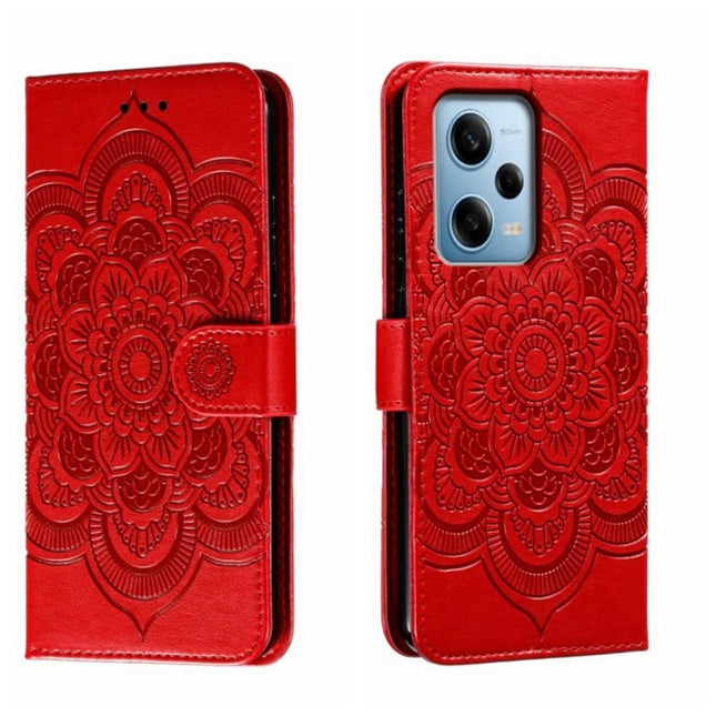 Sun Mandala Embossing Pattern Phone Leather Case, For Xiaomi Redmi Note 12 Pro 5G Global, For Xiaomi 12 Lite, For Xiaomi 13