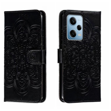 Sun Mandala Embossing Pattern Phone Leather Case, For Xiaomi Redmi Note 12 Pro 5G Global, For Xiaomi 12 Lite, For Xiaomi 13