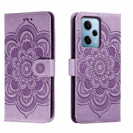 Sun Mandala Embossing Pattern Phone Leather Case, For Xiaomi Redmi Note 12 Pro 5G Global, For Xiaomi 12 Lite, For Xiaomi 13