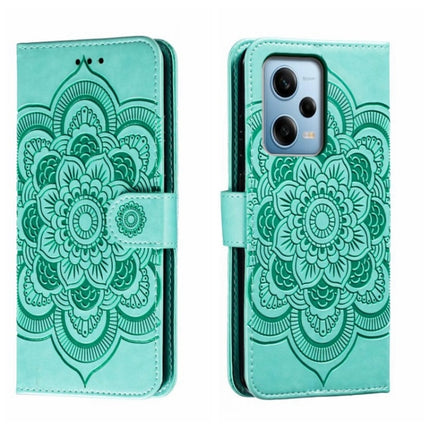 Sun Mandala Embossing Pattern Phone Leather Case, For Xiaomi Redmi Note 12 Pro 5G Global, For Xiaomi 12 Lite, For Xiaomi 13