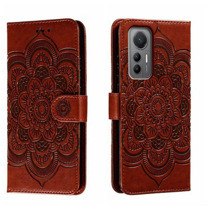 Sun Mandala Embossing Pattern Phone Leather Case, For Xiaomi Redmi Note 12 Pro 5G Global, For Xiaomi 12 Lite, For Xiaomi 13